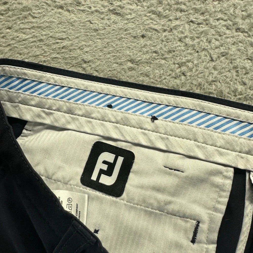 FootJoy Pant Men's 35x32 Blue Polyester Golf Performance Straight Leg Stretch